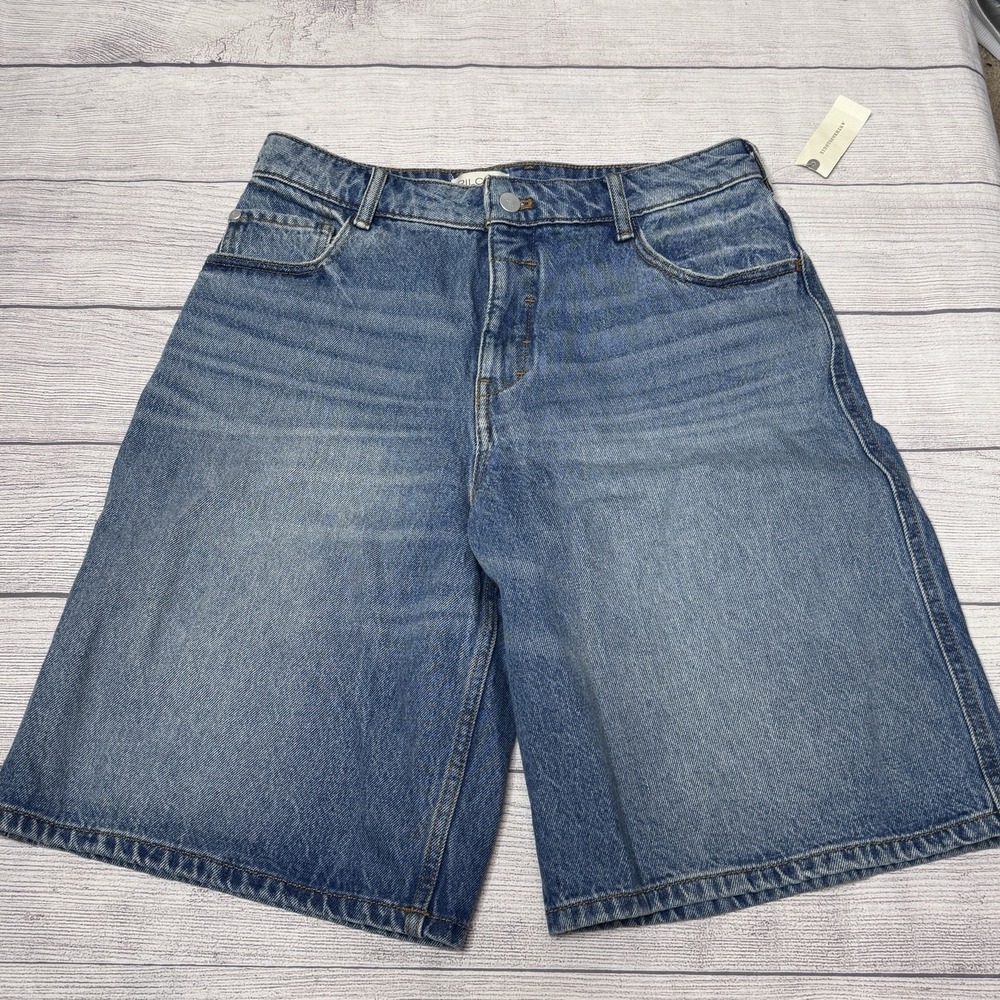Anthropologie Pilcro Bermuda Jean Jorts Shorts Denim 28 Blue High Rise NWT